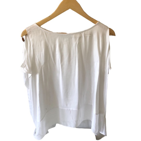 ALICE + OLIVIA White Cut-out Top - Picture 1 of 13